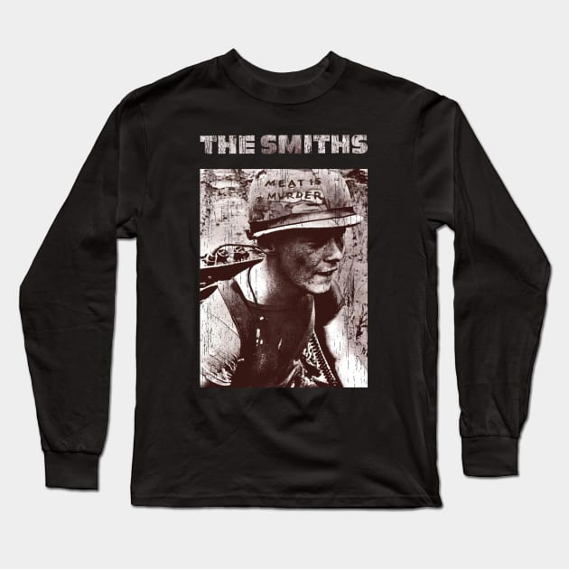 The Smiths Meat Is Murder Vintage Long Sleeve T-Shirt by Number 17 Paint